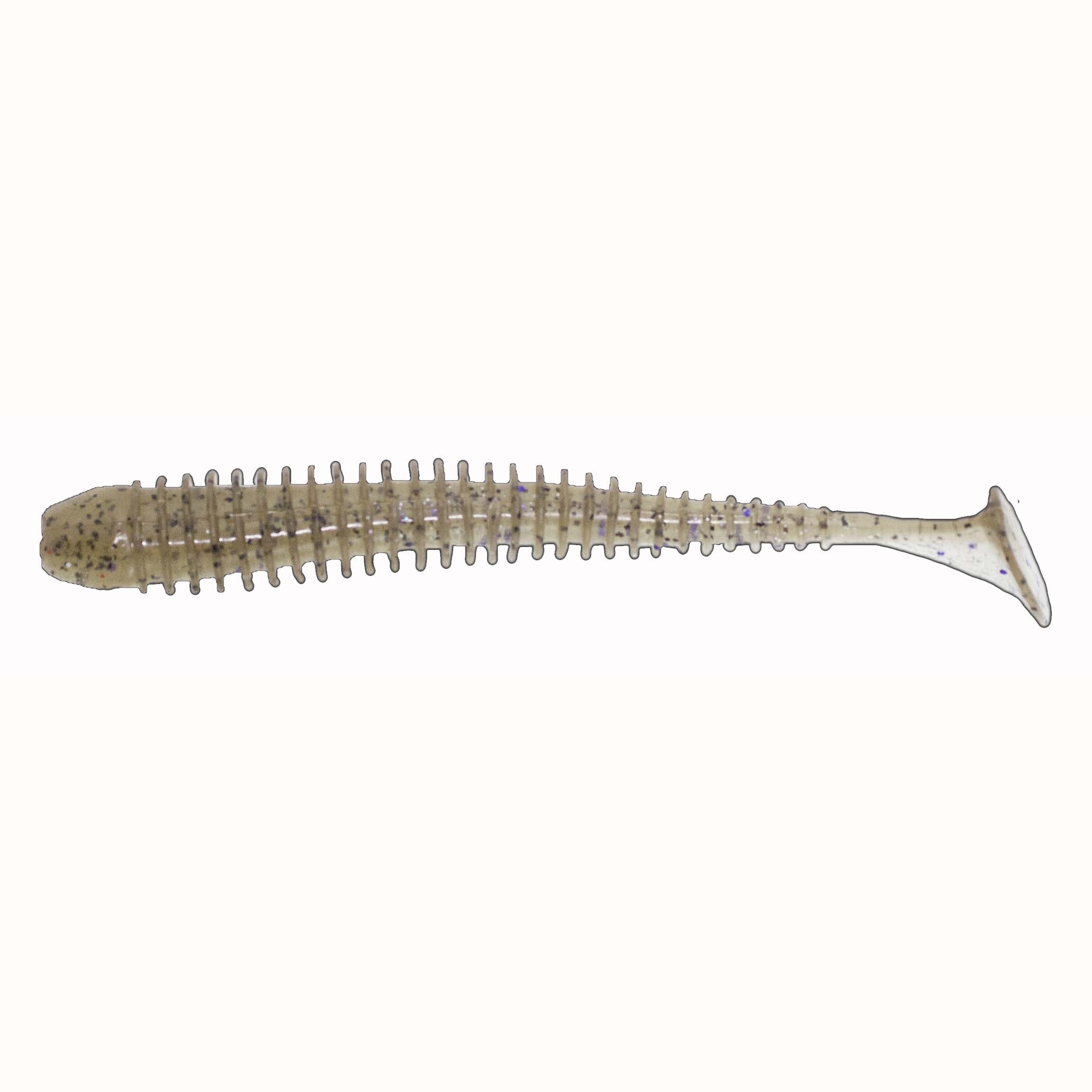 Reaction Strike Thin Shad 4 8ct Rainbow Flash