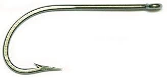 Mustad OShaughnessy Hook Stainless 100ct  Size 2/0