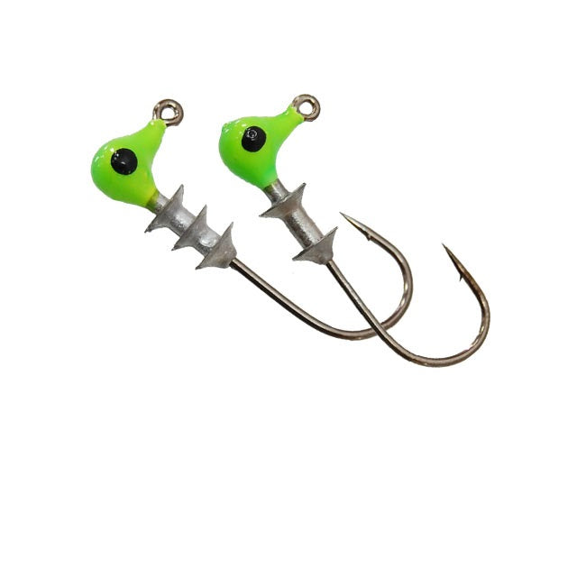 Bobby Garland Docktr Shooter Head 1/24 10ct Chartreuse
