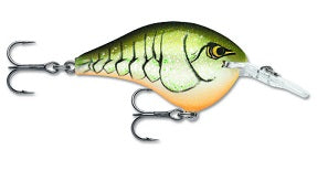 Rapala DT Series 6 3/8 2 Chart Rootbeer Crawdad
