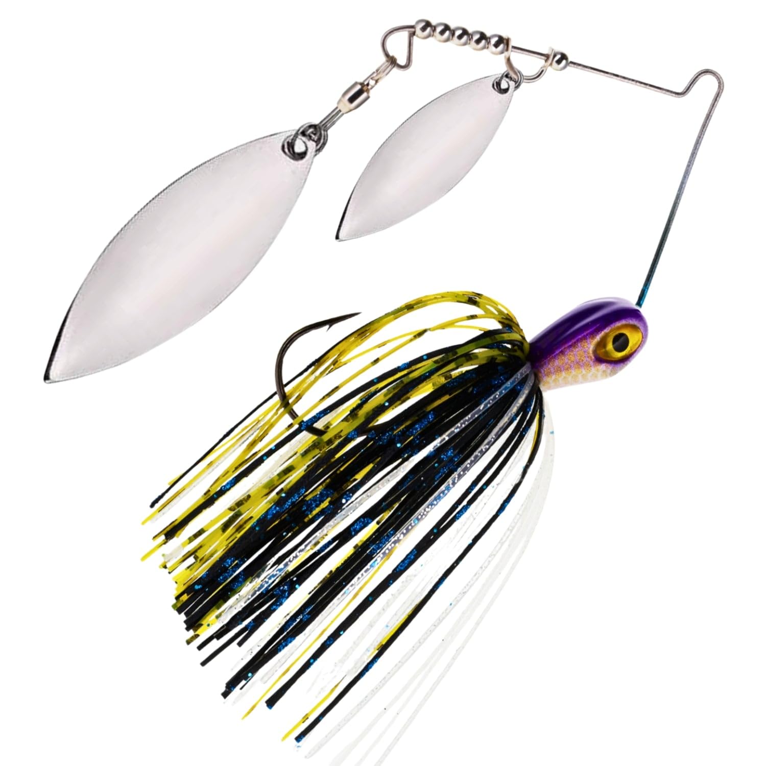 Reaction Tackle Spinner Bait Fishing Lure for Bass Fishing (3-Pack) Also for Trout Pike Salmon Walleye