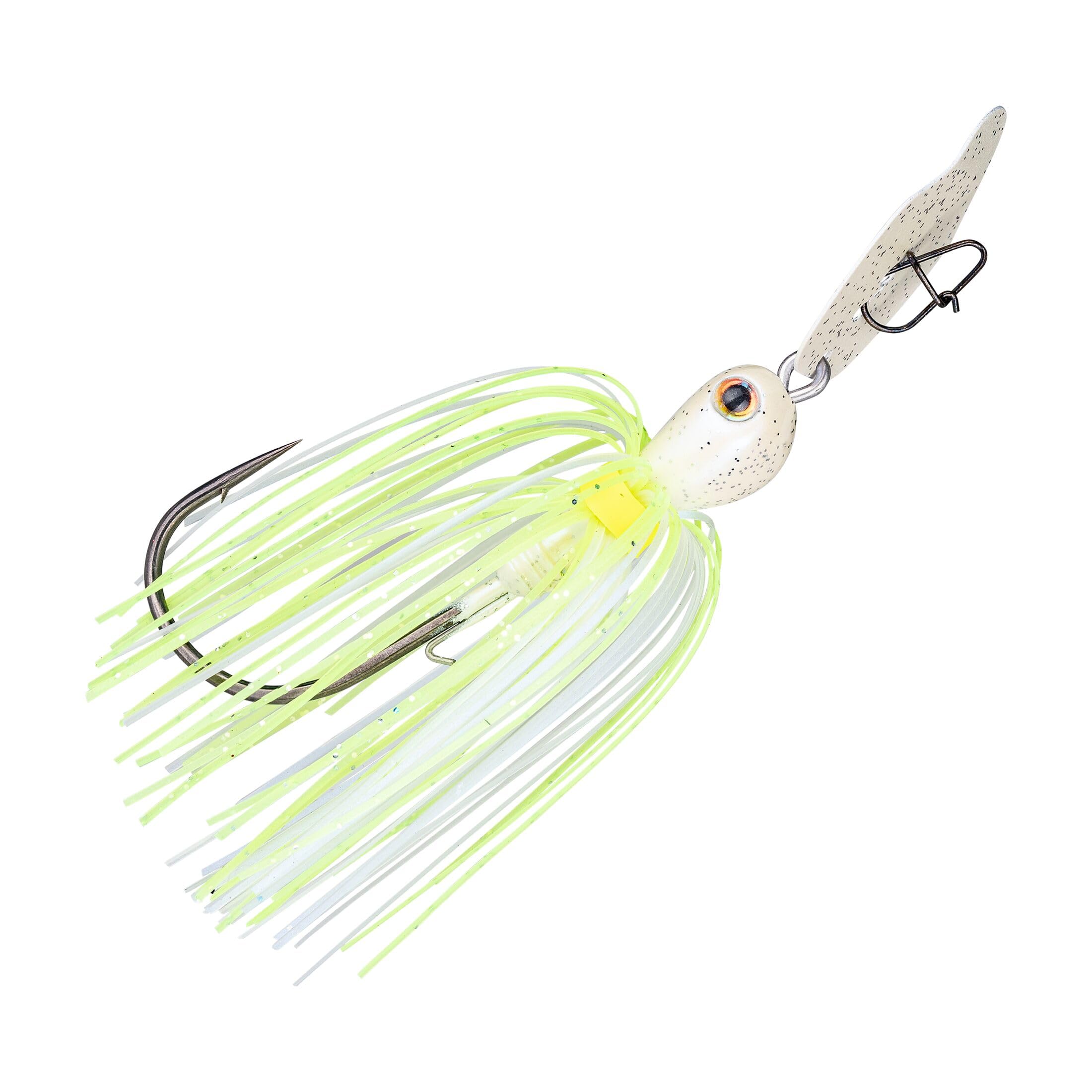 Strike King Thunder Cricket Fishing Lure, Vibrating Swim Jig, Silver Blade, 4/0 Jungle-Style Flipping Hook