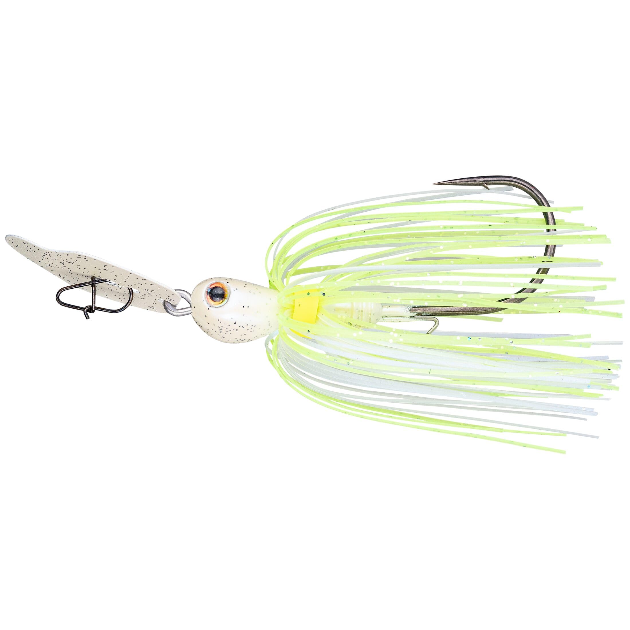 Strike King Thunder Cricket Fishing Lure, Vibrating Swim Jig, Silver Blade, 4/0 Jungle-Style Flipping Hook