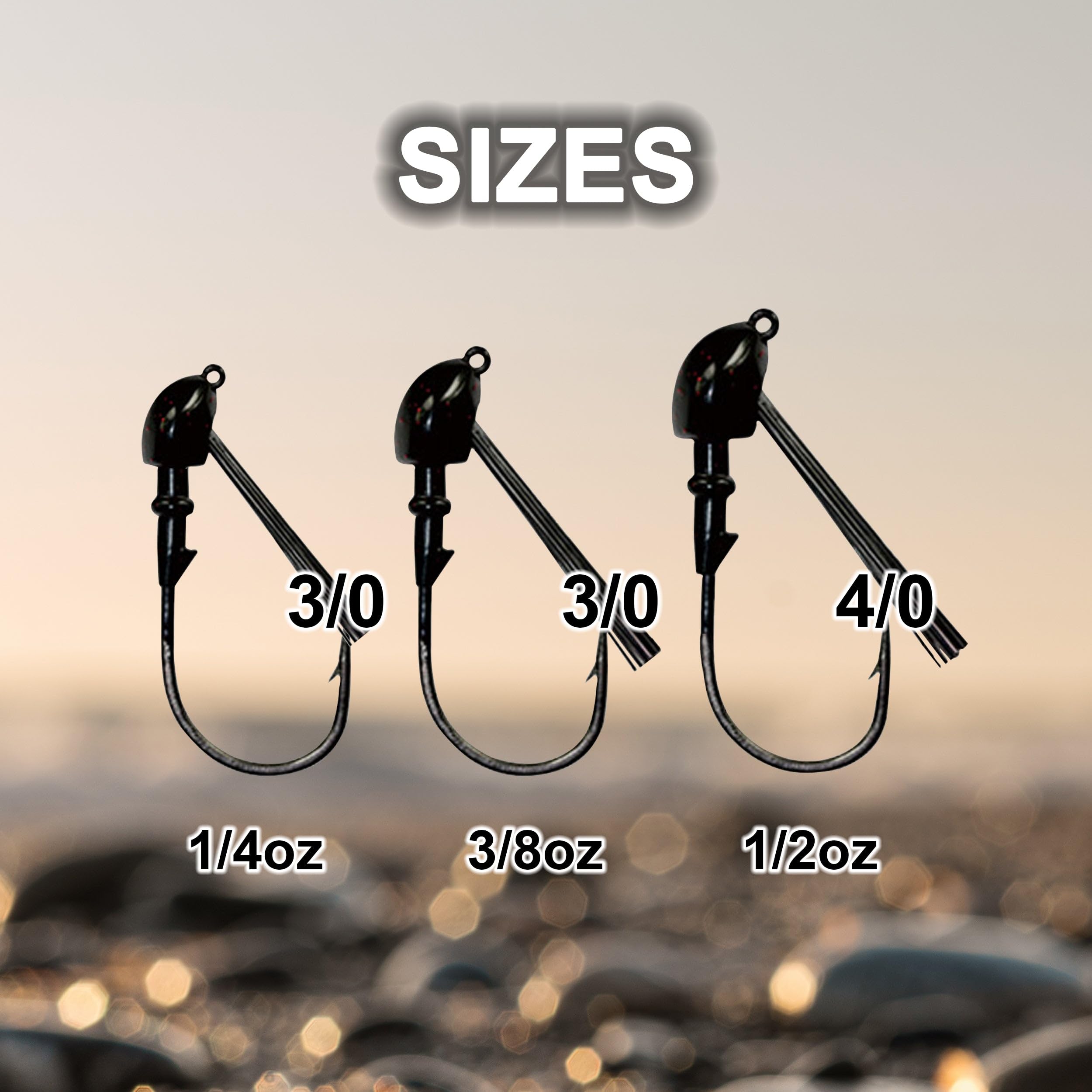 Reaction Tackle Tungsten Swim Jig for Bass Fishing - Weedless Design with 97% Pure Tungsten Jig Head and Silicone Skirt - Fishing Tackle for Pike, Walleye and Muskie and More (2-Pack)