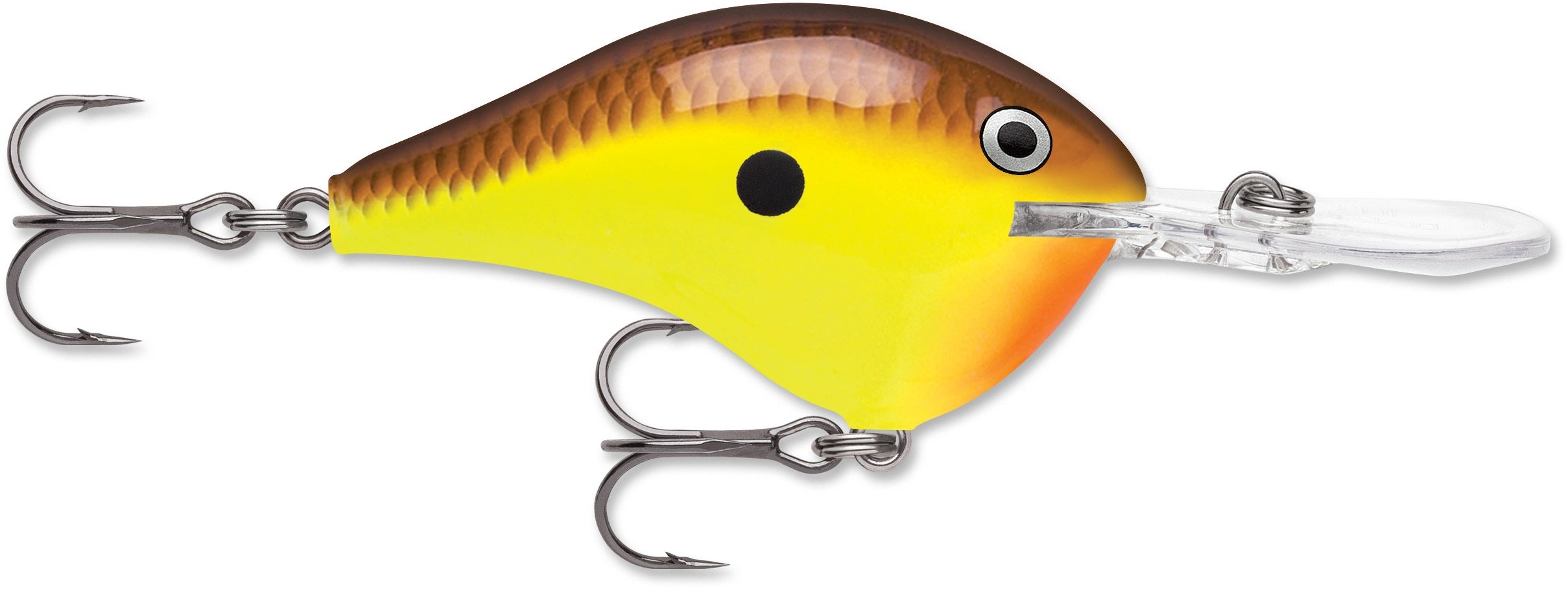 Rapala DT Series 3/8 2 Chartreuse Rootbeer Craw