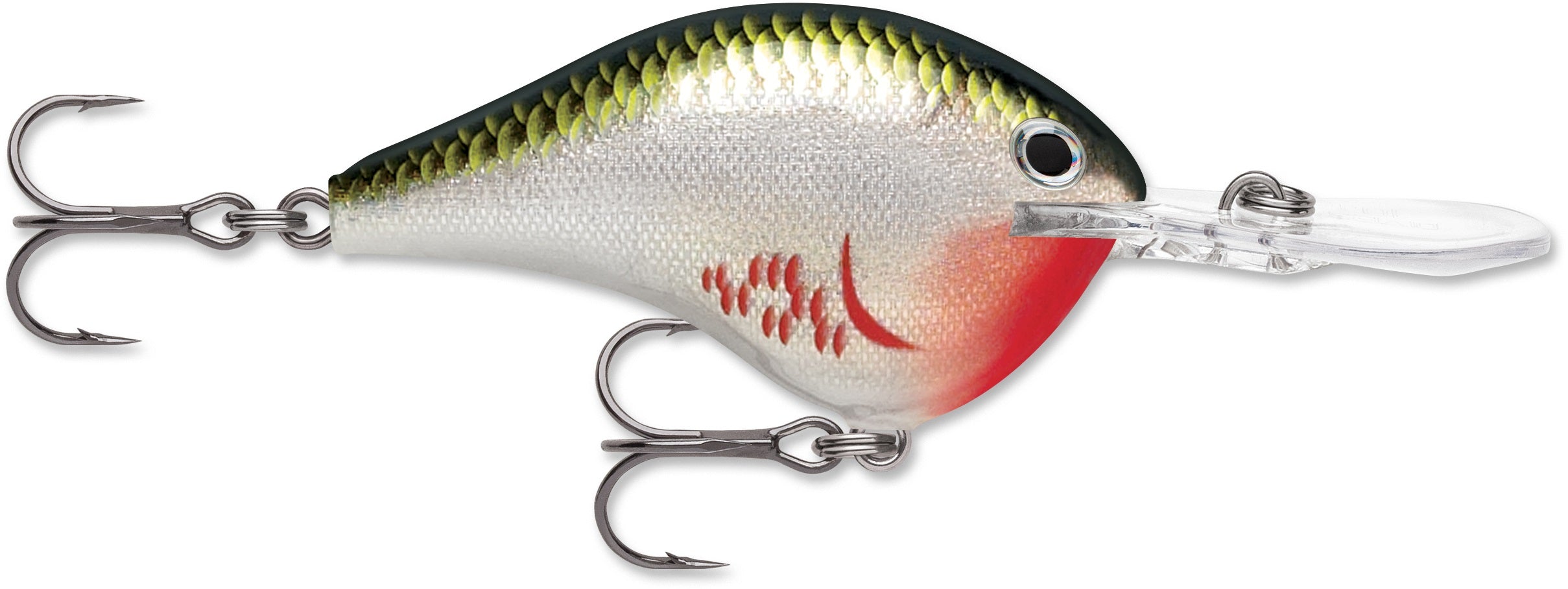 Rapala DT Series 10 3/5oz 2.25in Bleeding Olive Shiner