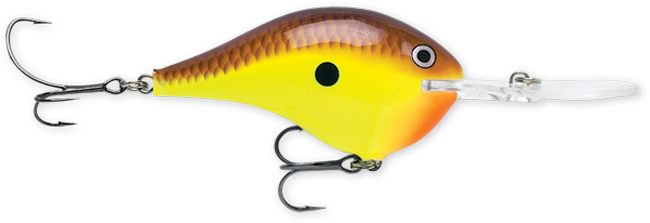 Rapala DT Series 10 3/5oz 2.25in Chartreuse Rootbeer Craw