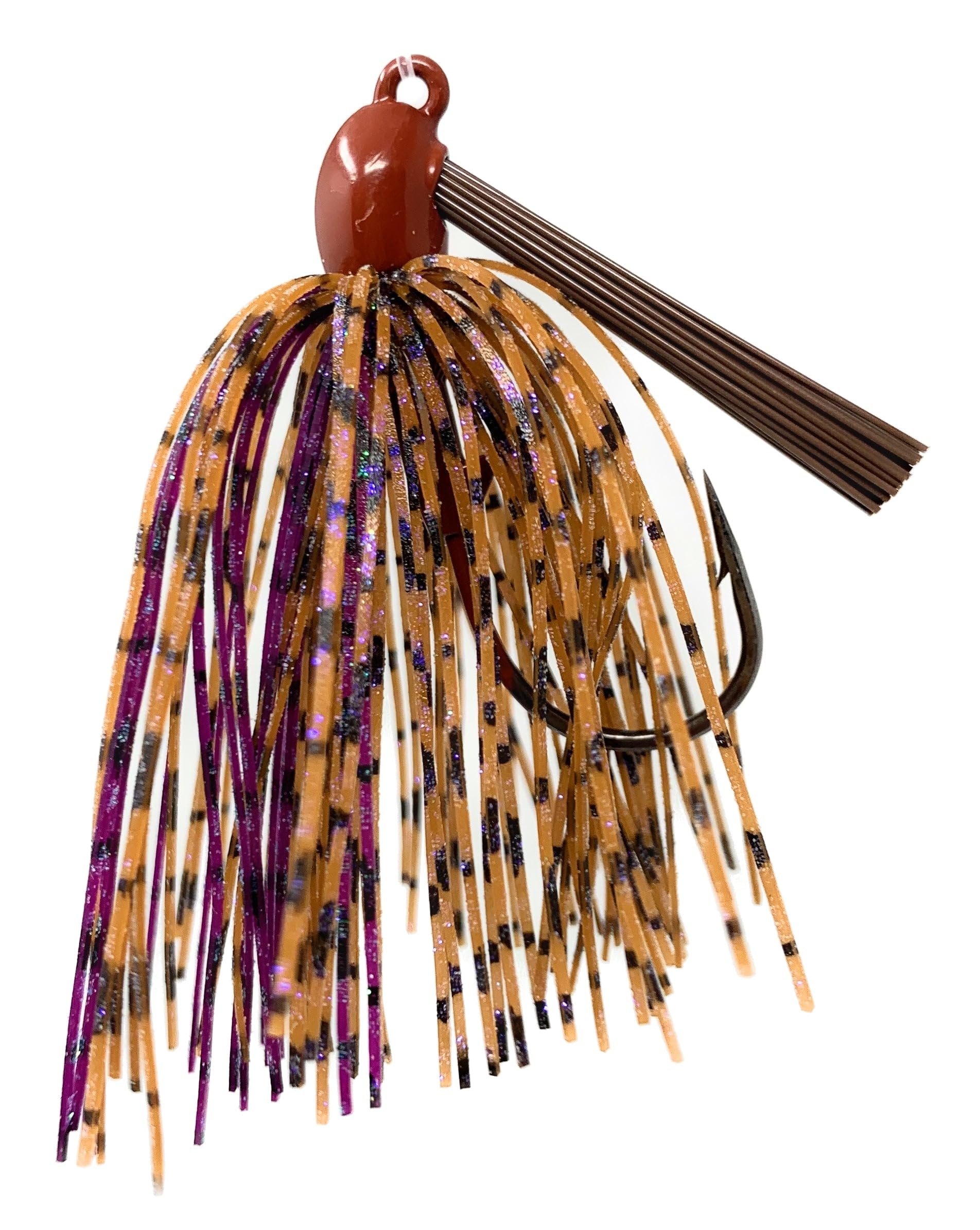 Reaction Tackle Tungsten Swim Jig for Bass Fishing - Weedless Design with 97% Pure Tungsten Jig Head and Silicone Skirt - Fishing Tackle for Pike, Walleye and Muskie and More (2-Pack)