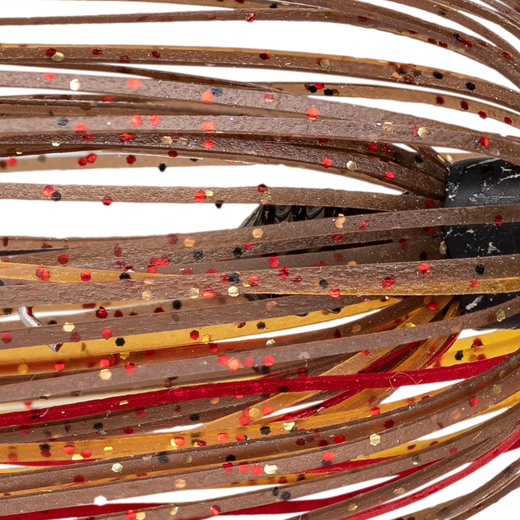 Strike King Thunder Cricket Fishing Lure, Vibrating Swim Jig, Silver Blade, 4/0 Jungle-Style Flipping Hook