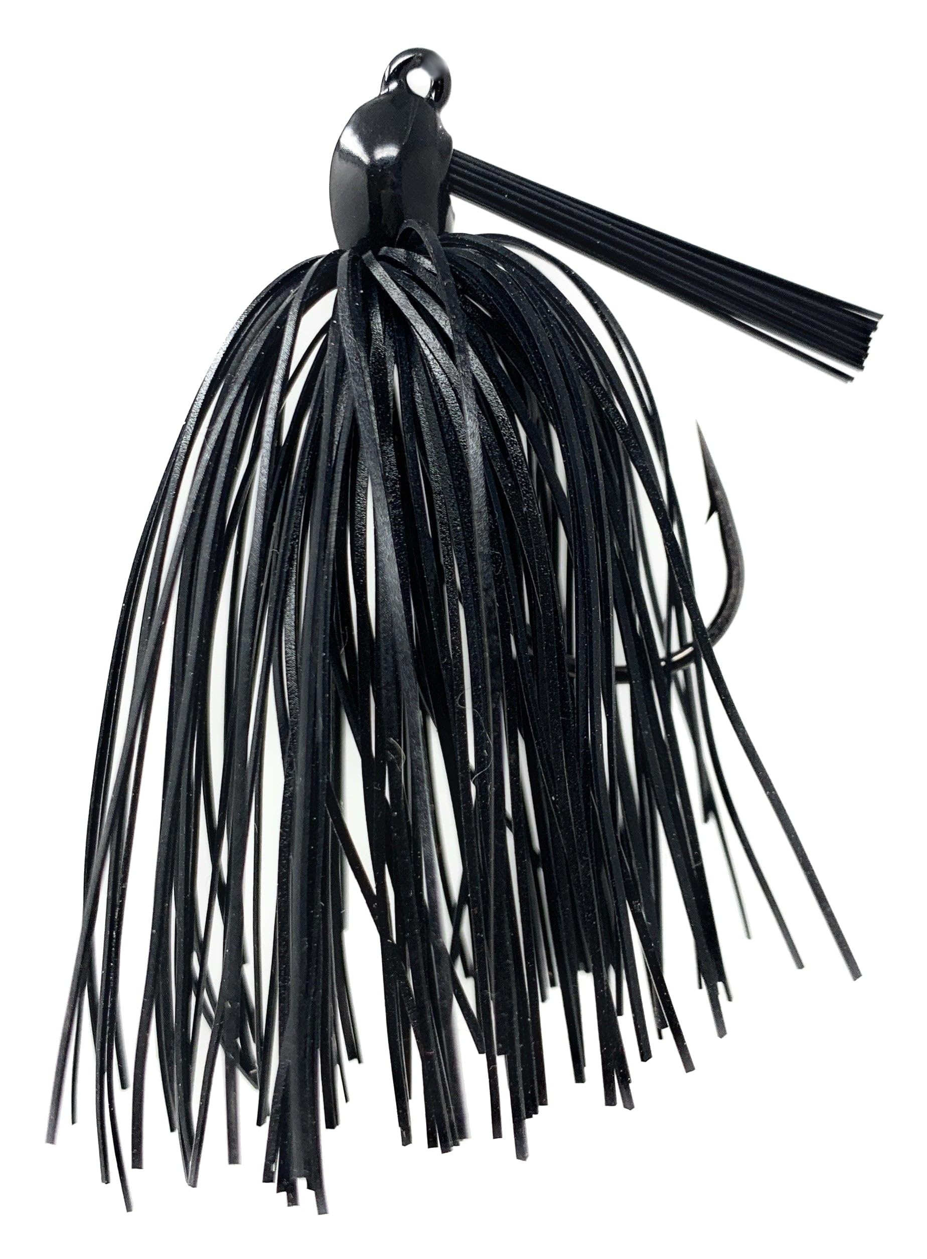 Reaction Tackle Tungsten Swim Jig for Bass Fishing - Weedless Design with 97% Pure Tungsten Jig Head and Silicone Skirt - Fishing Tackle for Pike, Walleye and Muskie and More (2-Pack)