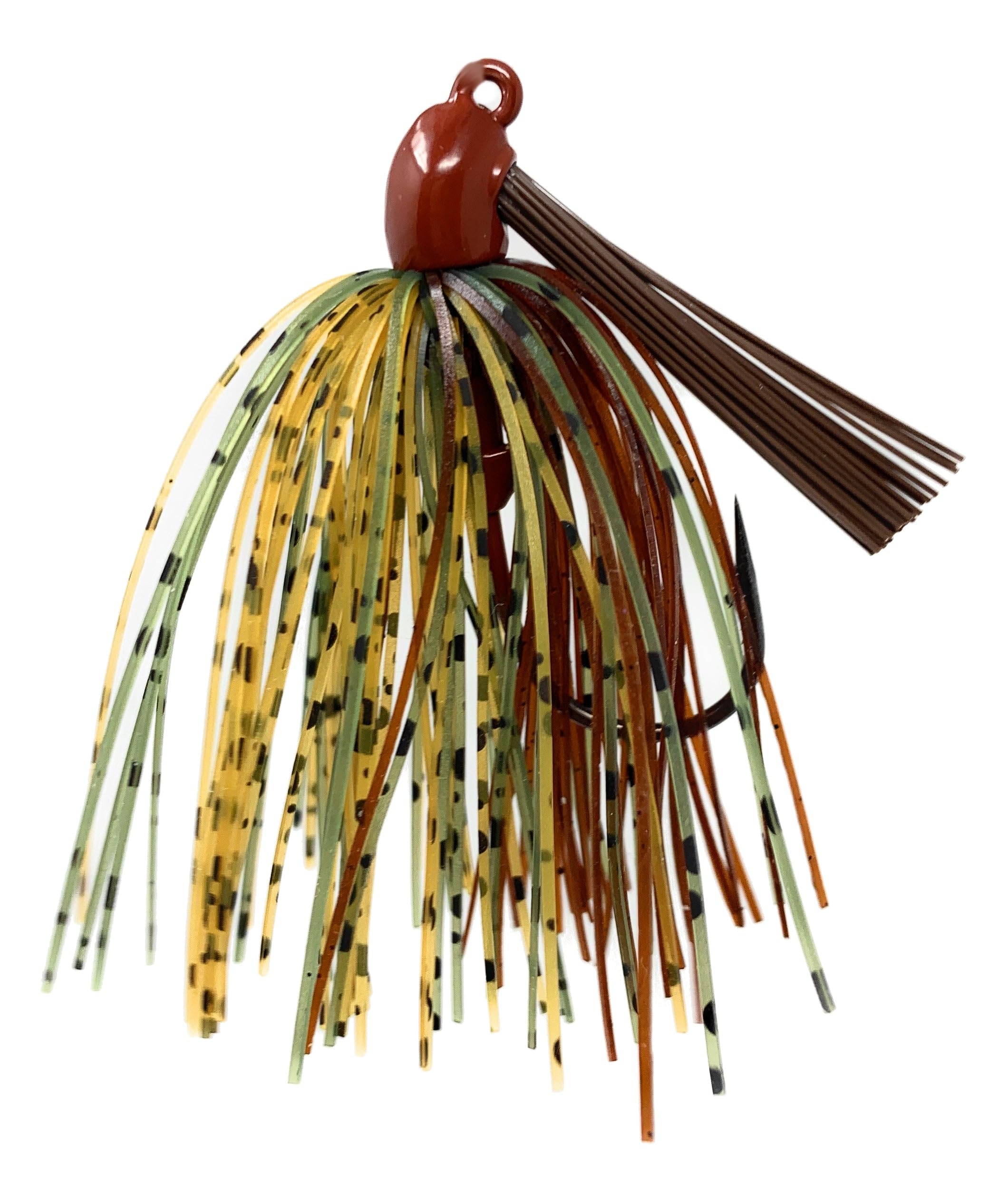 Reaction Tackle Tungsten Swim Jig for Bass Fishing - Weedless Design with 97% Pure Tungsten Jig Head and Silicone Skirt - Fishing Tackle for Pike, Walleye and Muskie and More (2-Pack)