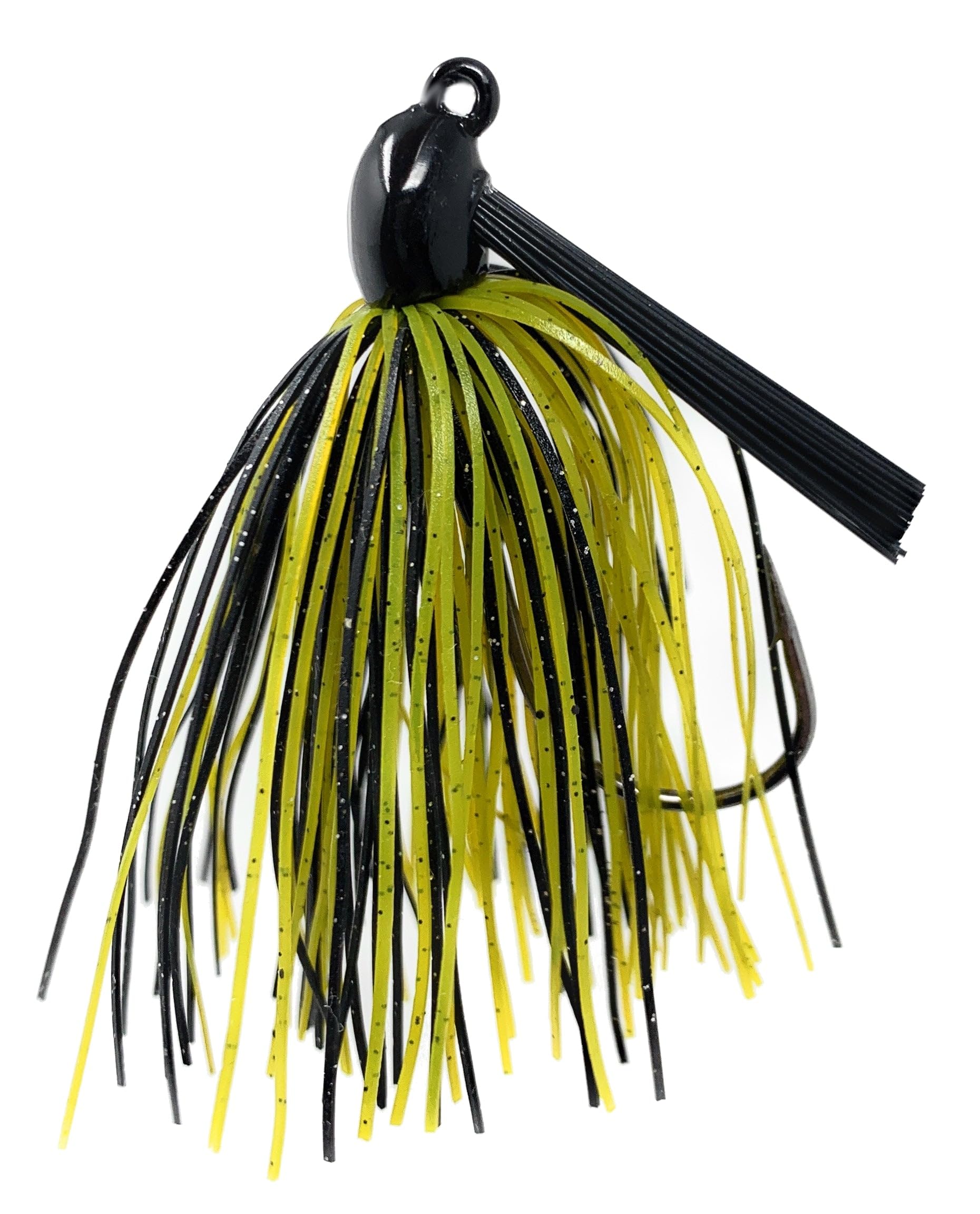 Reaction Tackle Tungsten Swim Jig for Bass Fishing - Weedless Design with 97% Pure Tungsten Jig Head and Silicone Skirt - Fishing Tackle for Pike, Walleye and Muskie and More (2-Pack)