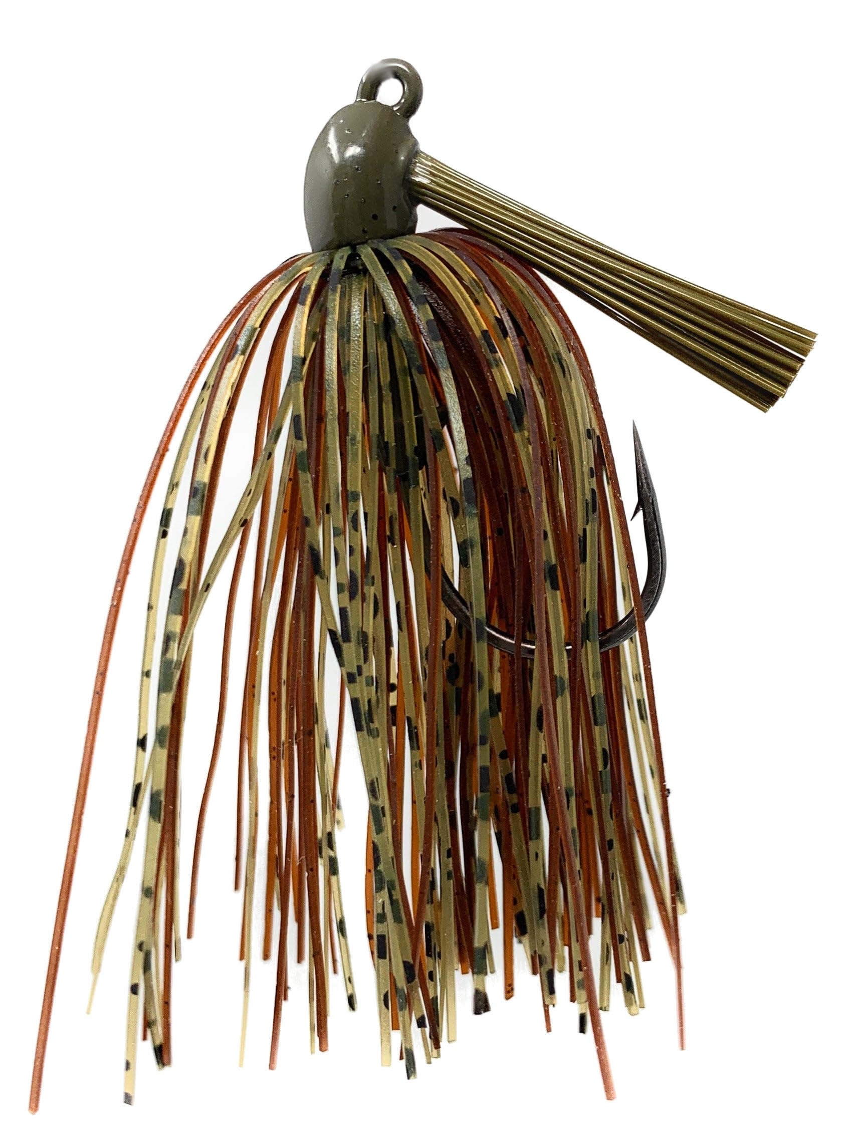 Reaction Tackle Tungsten Swim Jig for Bass Fishing - Weedless Design with 97% Pure Tungsten Jig Head and Silicone Skirt - Fishing Tackle for Pike, Walleye and Muskie and More (2-Pack)