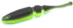 Lake Fork Live Baby Shad 2.25 - 15ct Black/Chartreuse/Silver Flake