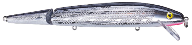 Rebel Jointed Minnow 4.5 Silver/Black