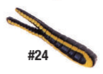 Betts Spin 1/8 Black Yellow Stripe 12/cd