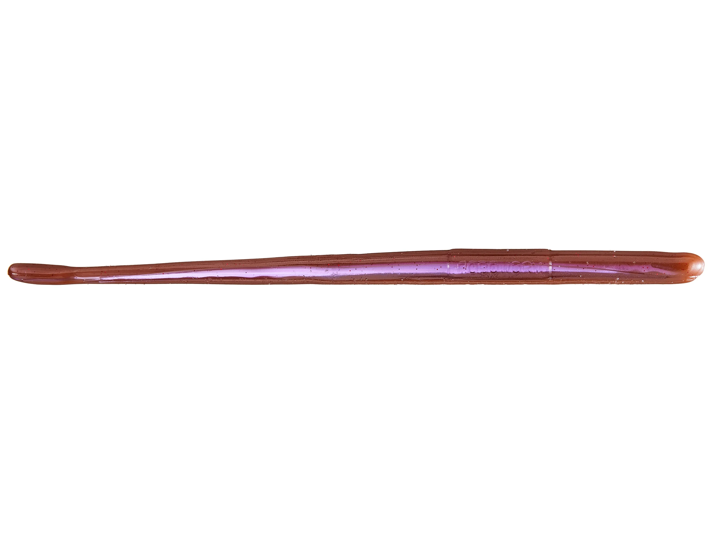 Robo Worms 6in Straight Tail Worm 10 Pk OxbloodRed Flake