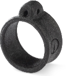 VMC Crossover Ring Black 7MM 10ct