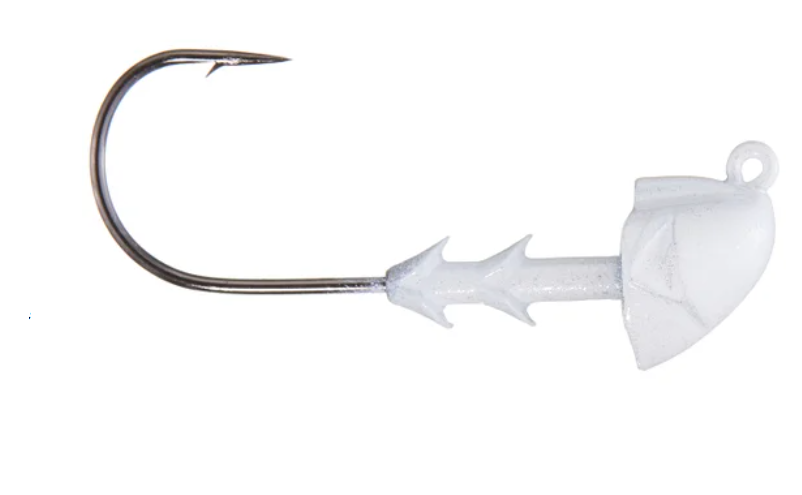 Buckeye The Shocker Swimbait Head - Light Wire 1/4 oz Pearl 3pk