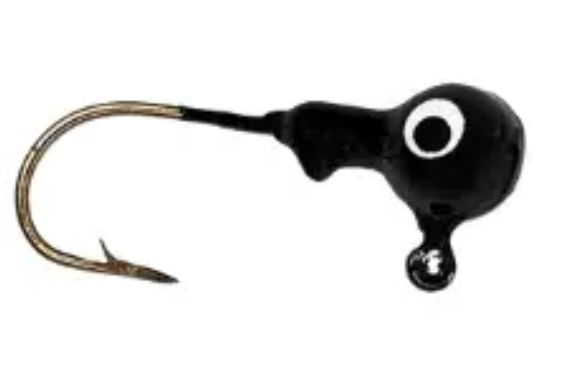 Head Hunter Ball Head Jigs 1/16 Black 10ct