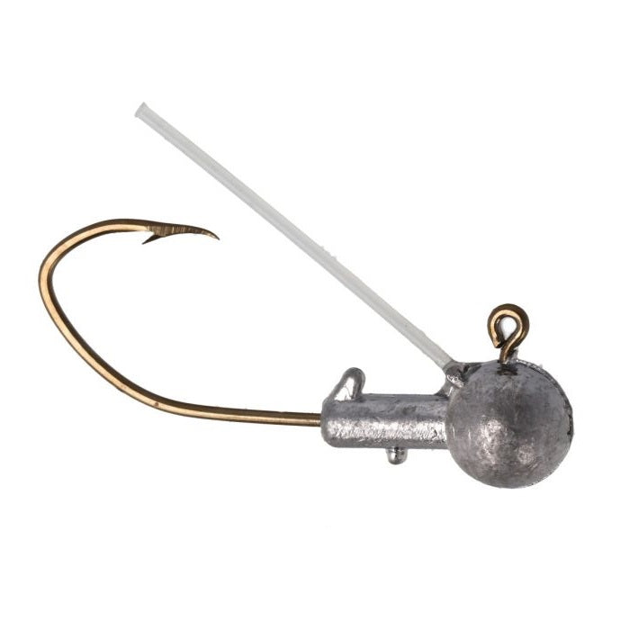 Eagle Claw Pro-V Weedless Ball Jig Head 1/16 6ct Unpainted