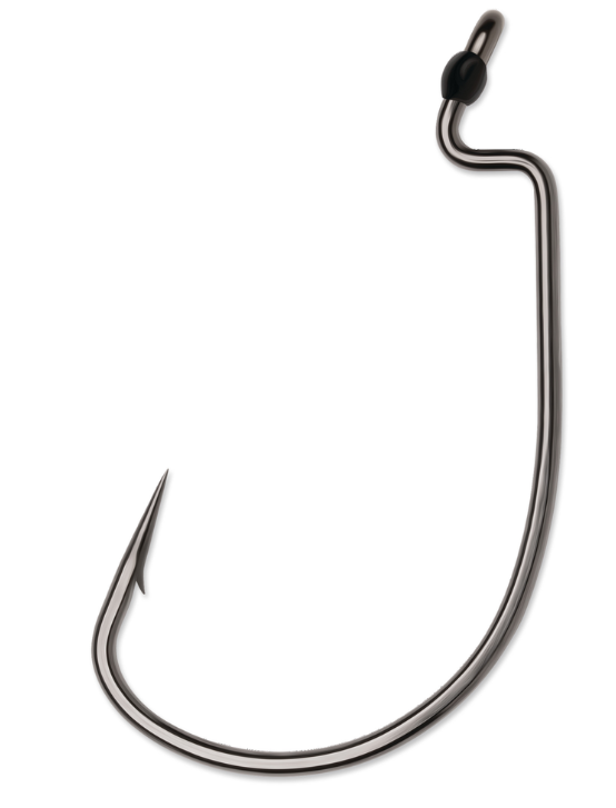 VMC Worm Hook Heavy Duty Wide Gap Black Nickel Size 4/0 5ct