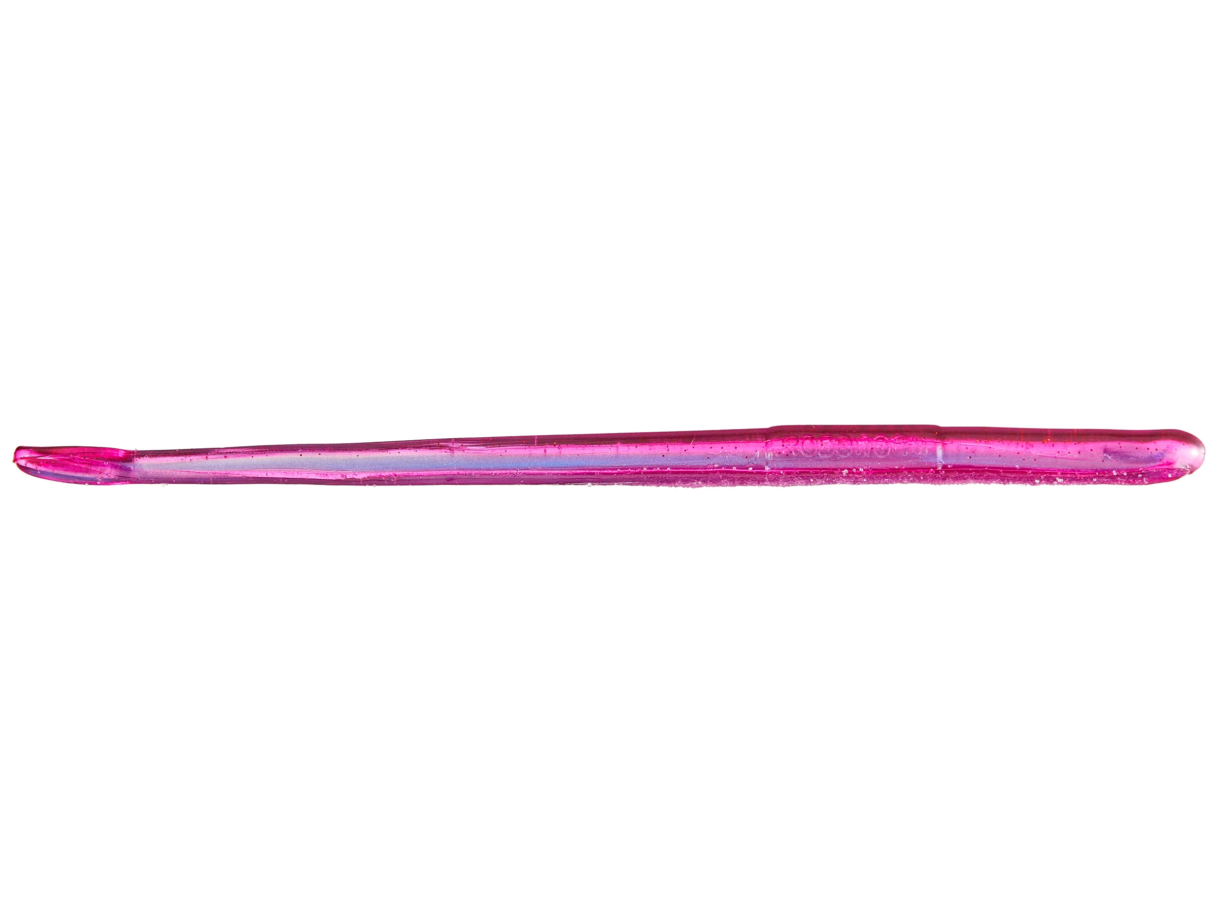 Robo Worms 6in Straight Tail Worm 10 Pk Morning Dawn wRed Flake