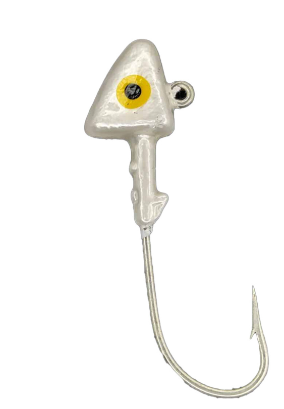 Head Hunter Shad Heads 1/4 Pearl 4ct
