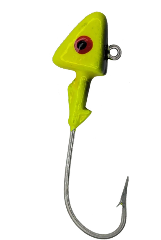 Head Hunter Shad Heads 3/8 Chart/Black 4ct