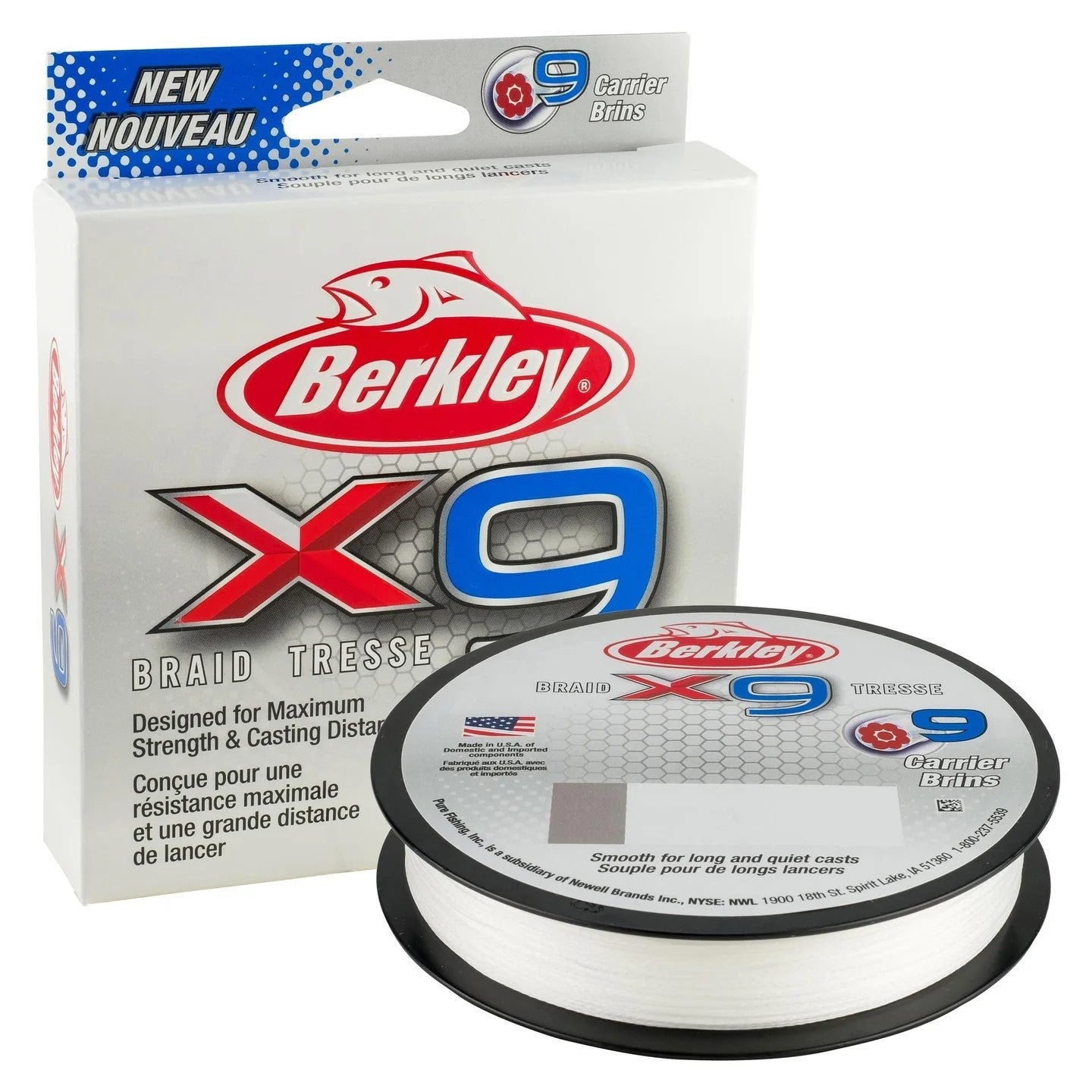 Berkley Superline x9 Braided Crystal 30lb 164yds